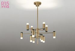 14畳 12灯 サテンゴールド色  オーデリック製シーリングライト OC257196BR OD-1730E-GD