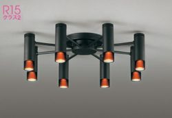 8畳 8灯 マットブラック色  オーデリック製シーリングライト OC257193BR OD-1732E-BK