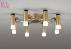 10畳 8灯 サテンゴールド色  オーデリック製シーリングライト OC257197BR OD-1732E-GD