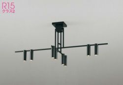 8灯マットブラック オーデリック製シーリングライト OC257160BR OD-1742E-BK