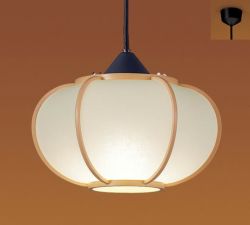 和紙 白木枠 パナソニック製ペンダントライト LGB15136K PN-1072E-BG