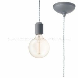 グレー 60WΦ12cmボール型カーボン電球 アートワークスタジオ製ペンダントライト AW-0480Z(GY)＋BU-1151 AW-0690E-GY