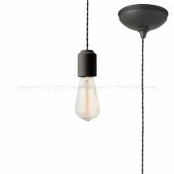 ブラック 60Wカーボン電球 アートワークスタジオ製ペンダントライト AW-0480Z(BK)＋BU-1149 AW-0691E-BK