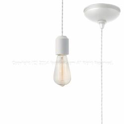 ホワイト 60Wカーボン電球 アートワークスタジオ製ペンダントライト AW-0480Z(WH)＋BU-1149 AW-0691E-WH