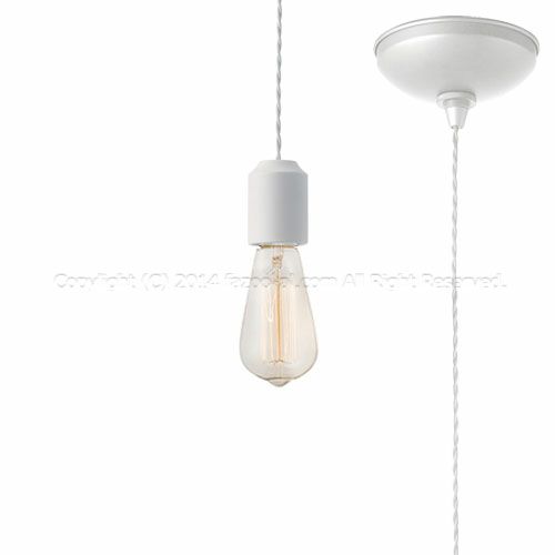 ホワイト 60Wカーボン電球 アートワークスタジオ製ペンダントライト AW-0480Z(WH)＋BU-1149 AW-0691E-WH