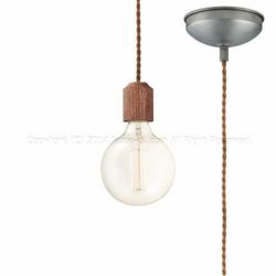 ダークオーク 60WΦ12cmボール型カーボン電球 アートワークスタジオ製ペンダントライト AW-0416Z(DO)＋BU-1151 AW-0700E-BR