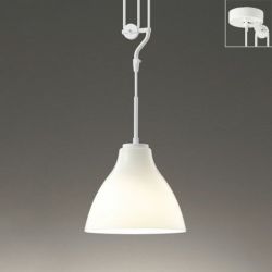 ガラス（乳白） オーデリック製ペンダントライト OP252992LCR1 OD-1950W-WH