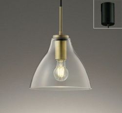 ガラス×真鍮ブロンズ オーデリック製ペンダントライト OP252993LC1 OD-1951E-CL