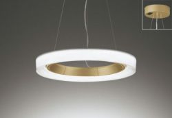 乳白×サテンゴールド Φ600 ～14畳 オーデリック製ペンダントライト OC257208BR OD-1990E-GD