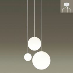 S・M・L 乳白つや消し コード白 パナソニック製ペンダントライト SLB19371W PN-1222W-WH