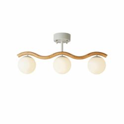 ホワイト 3灯 インターフォルム製シーリングライト LT-4543 IF-1140E-WH