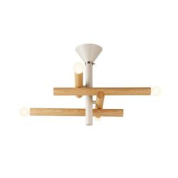 ナチュラル ４灯 インターフォルム製シーリングライト LT-4590NA IF-1270E-NT