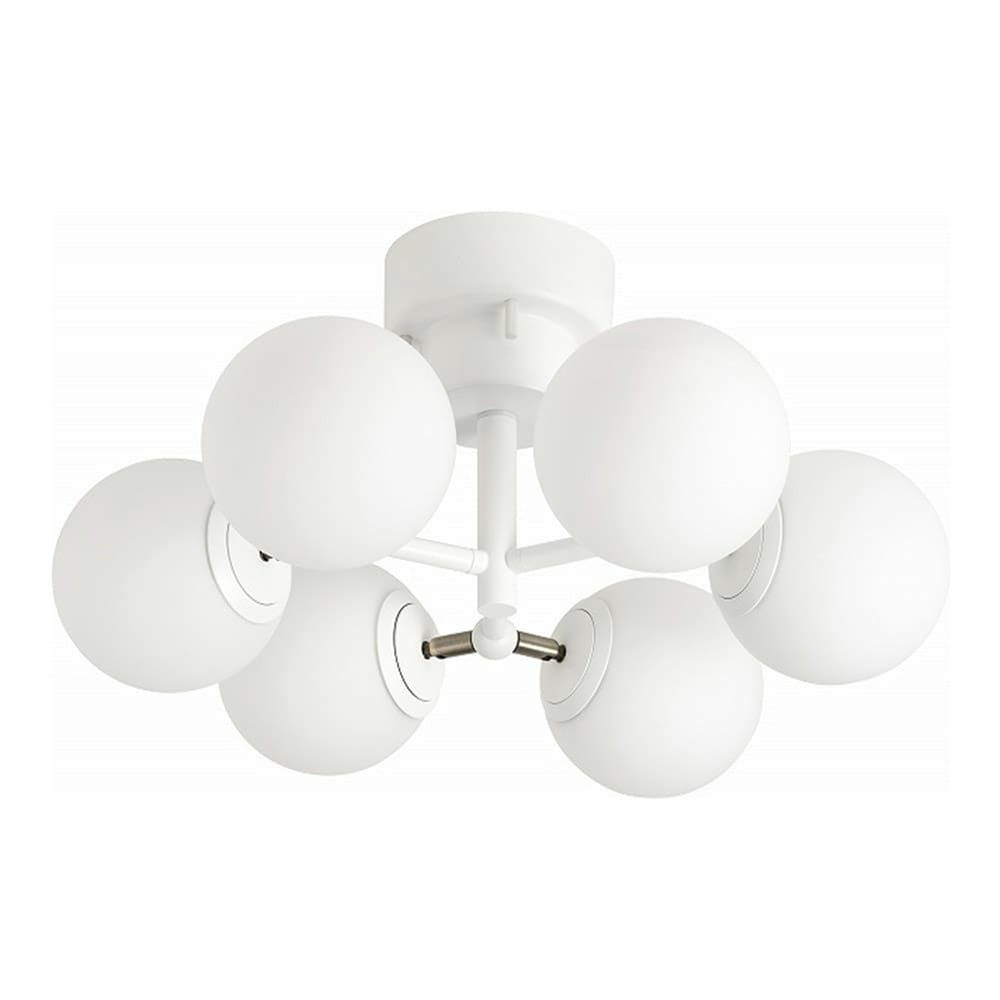 ホワイト 6灯 メルクロス製シーリングライト 003367(WH) MR-0172E-WH